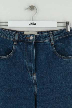 Jean large Make My Lemonade Bleu en Coton