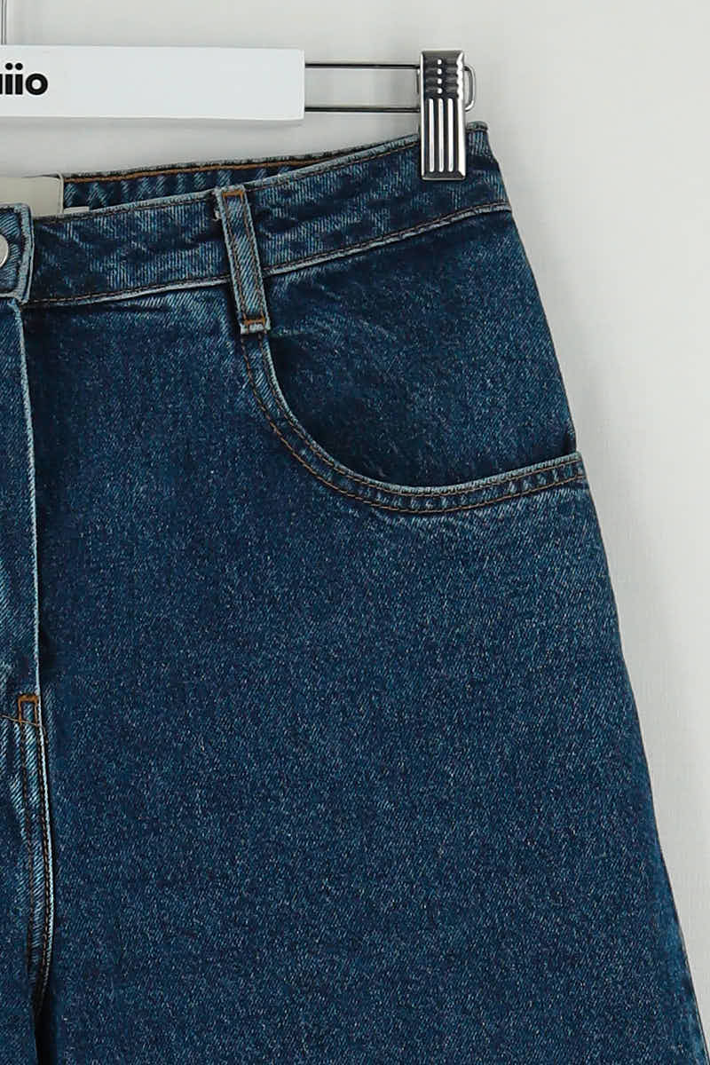 Jean large Make My Lemonade Bleu en Coton