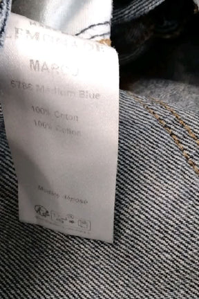 Jean large Make My Lemonade Bleu en Coton
