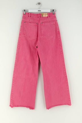 Jean large Manoush Rose en Coton