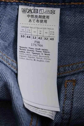 Jean large Max Mara Bleu en Coton