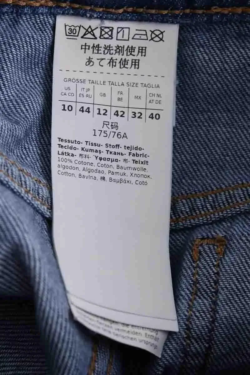 Jean large Max Mara Bleu en Coton