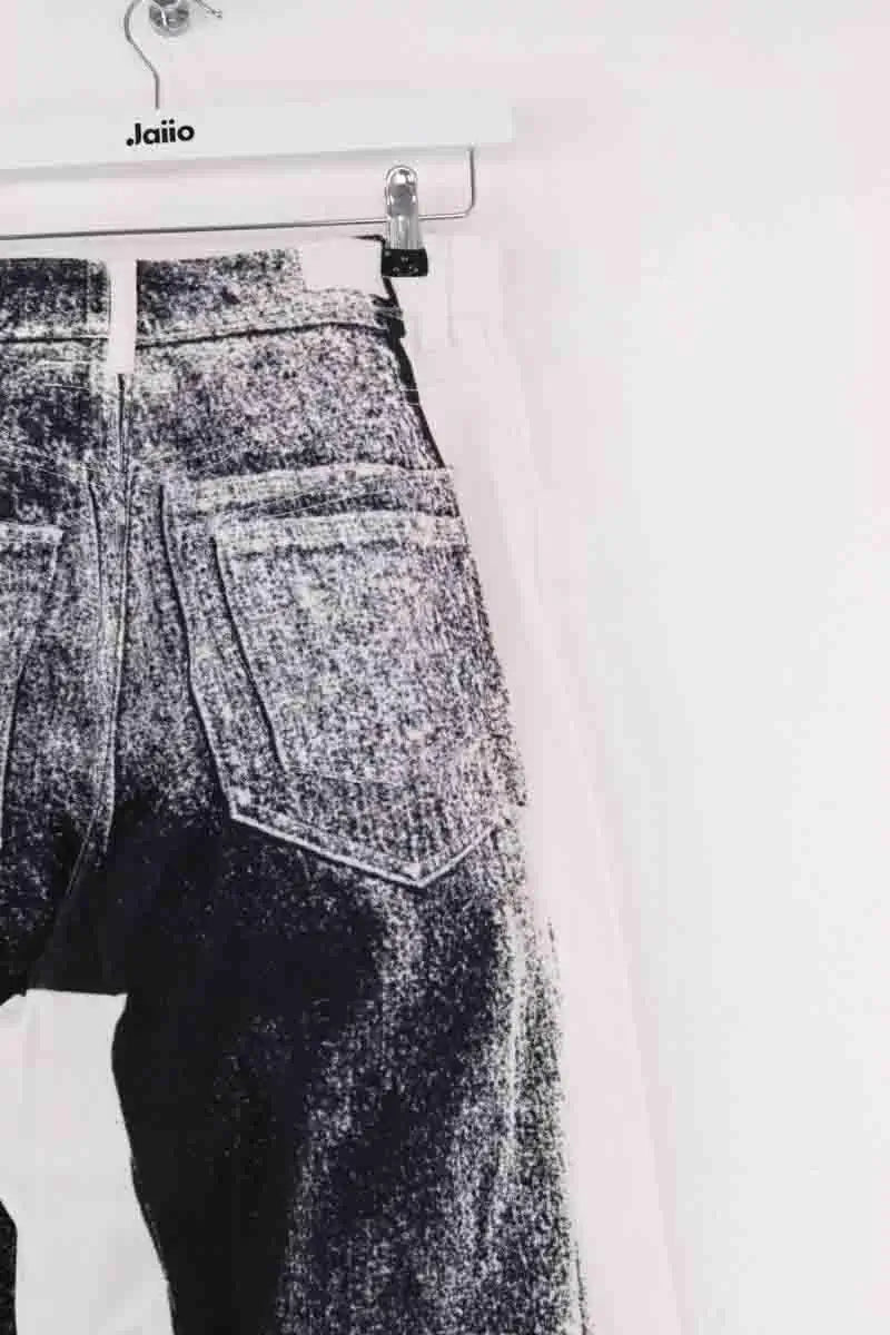 Jean large MM6 Blanc en Coton