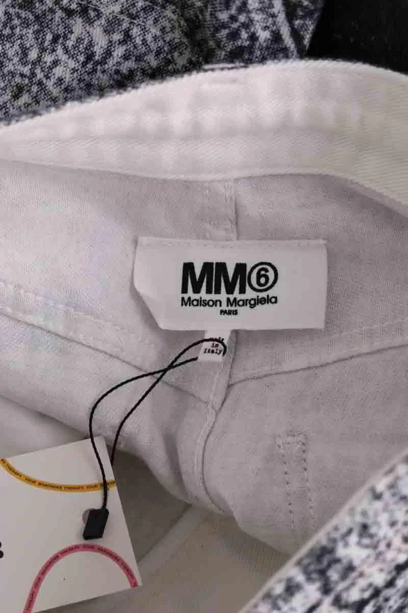 Jean large MM6 Blanc en Coton