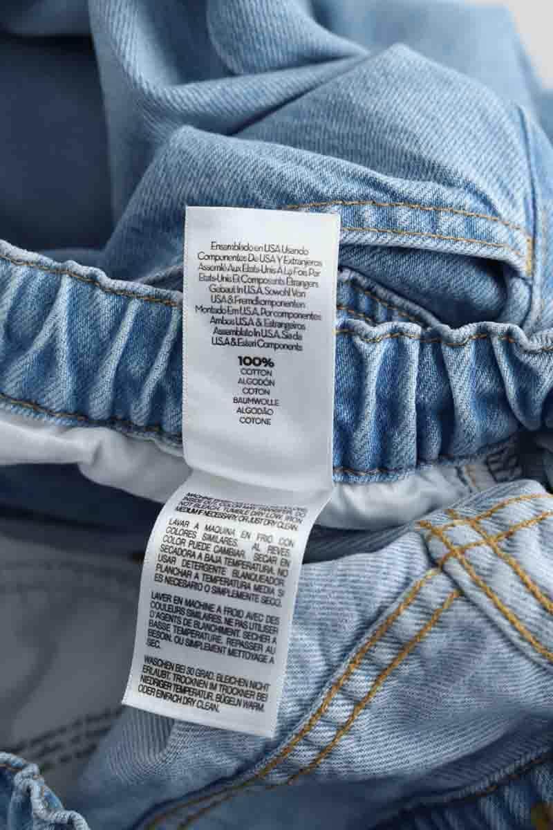 Jean large Mother Bleu en Coton