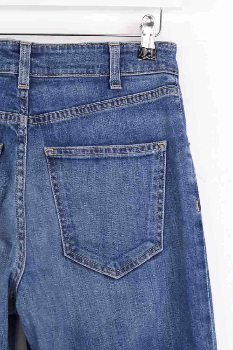 Jean large Nili Lotan Bleu en Coton