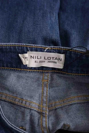 Jean large Nili Lotan Bleu en Coton