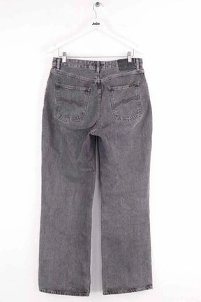 Jean large NUDIE JEANS CO Anthracite en Coton