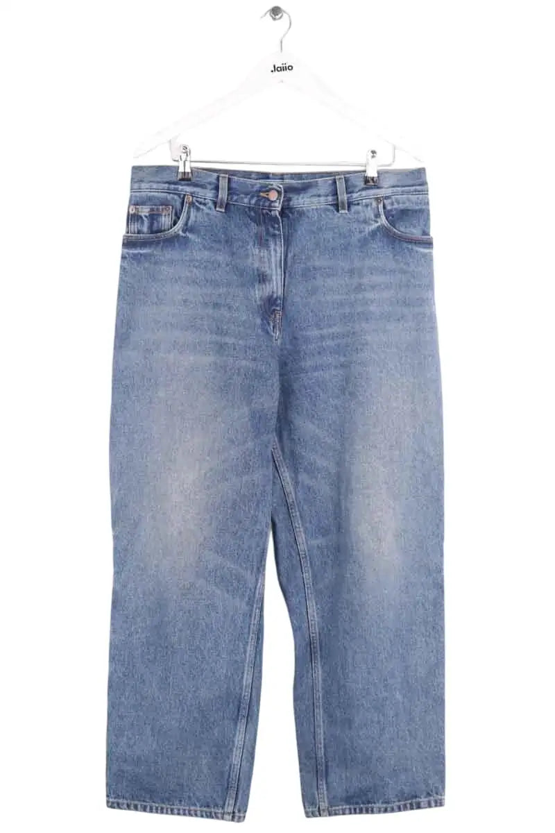 Jean large Prada Bleu en Coton, taille L - Seconde Main