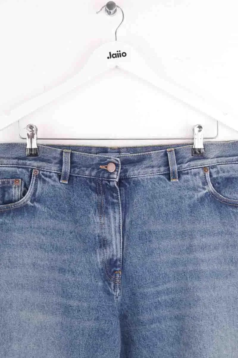 Jean large Prada Bleu en Coton