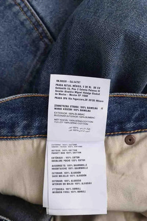Jean large Prada Bleu en Coton