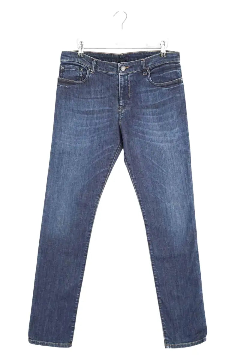 Jean large Prada Bleu en Coton, taille M - Seconde Main