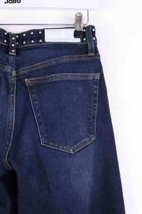 Jean large RE/DONE Bleu en Coton