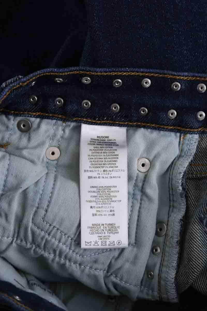 Jean large RE/DONE Bleu en Coton