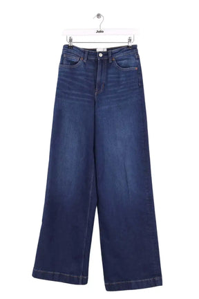 Jean large Reformation Bex Super Stretch High Rise Wide Leg Long Jeanss Bleu en Coton - élasthanne, taille XS - Seconde Main