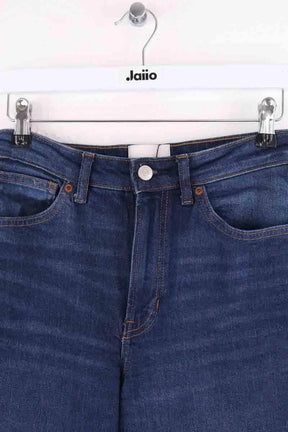 Jean large Reformation Bex Super Stretch High Rise Wide Leg Long Jeanss Bleu en Coton - élasthanne