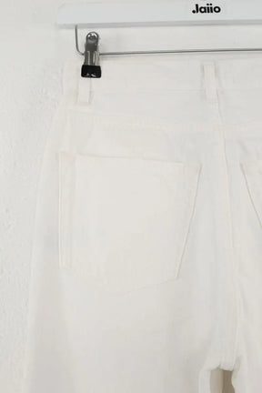Jean large Rouje Blanc en Coton