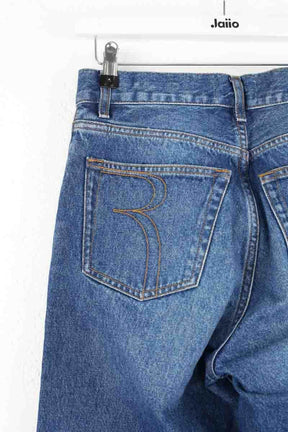 Jean large Rouje Bleu en Coton