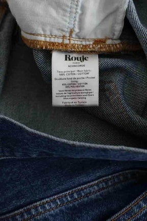 Jean large Rouje Bleu en Coton