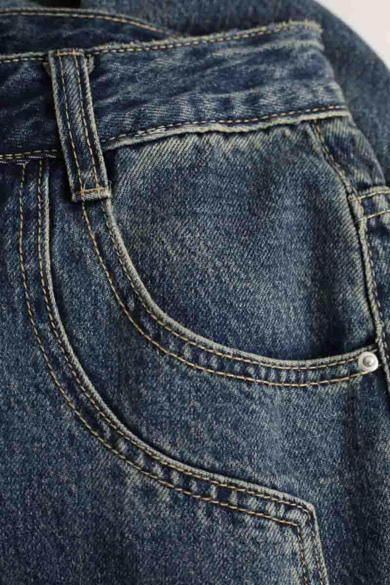 Jean large Ruta Bleu en Coton