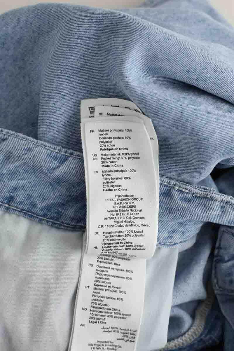 Jean large Sandro Bleu en Coton