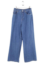 Jean large Sandro Bleu en Coton, taille S - Seconde Main