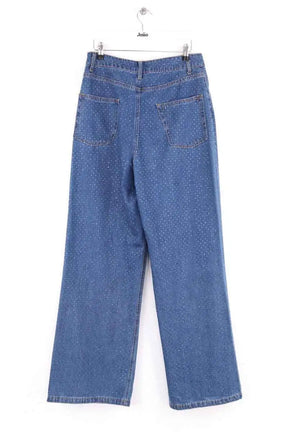 Jean large Sandro Bleu en Coton