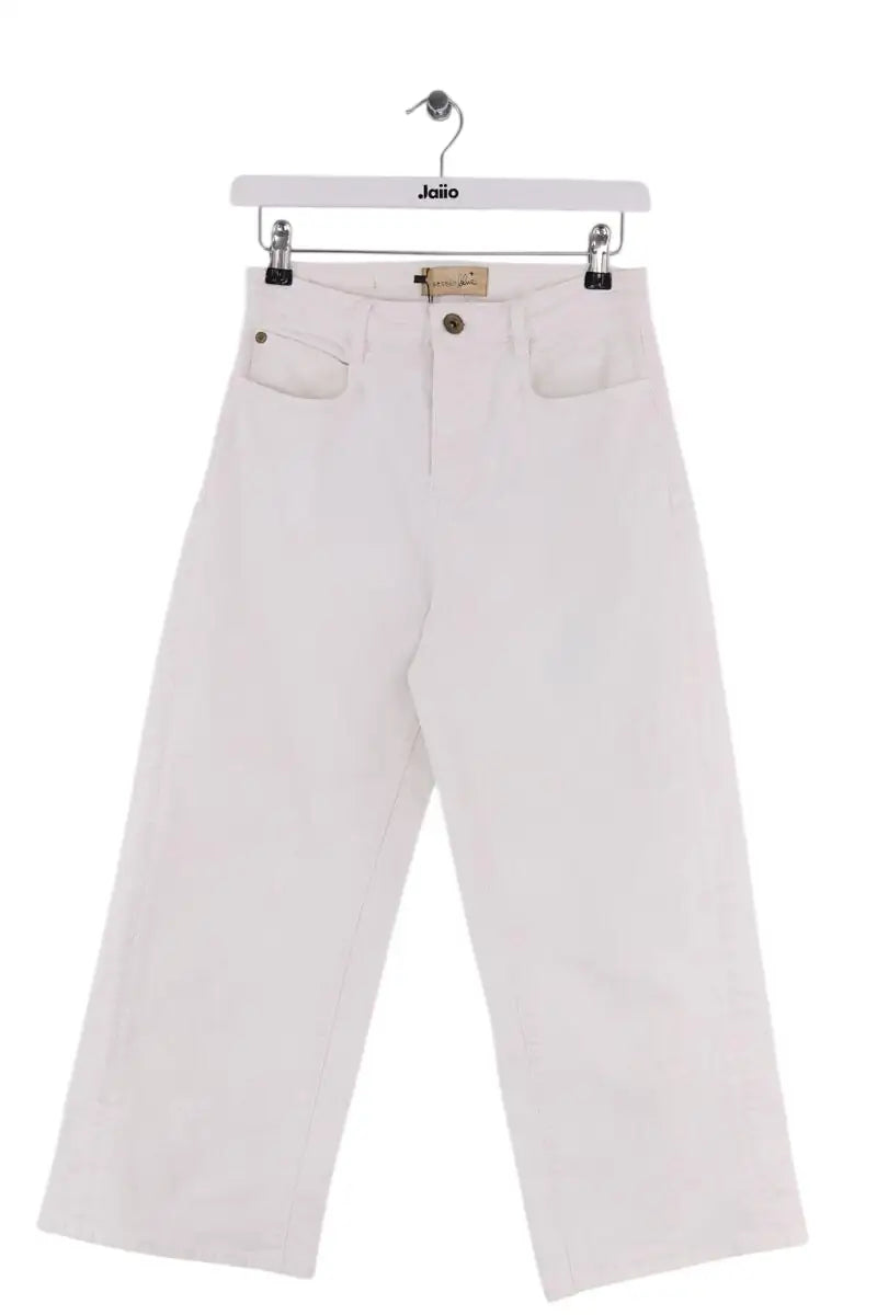 Jean large Sessun Bay pant Blanc en Coton, taille XS - Seconde Main