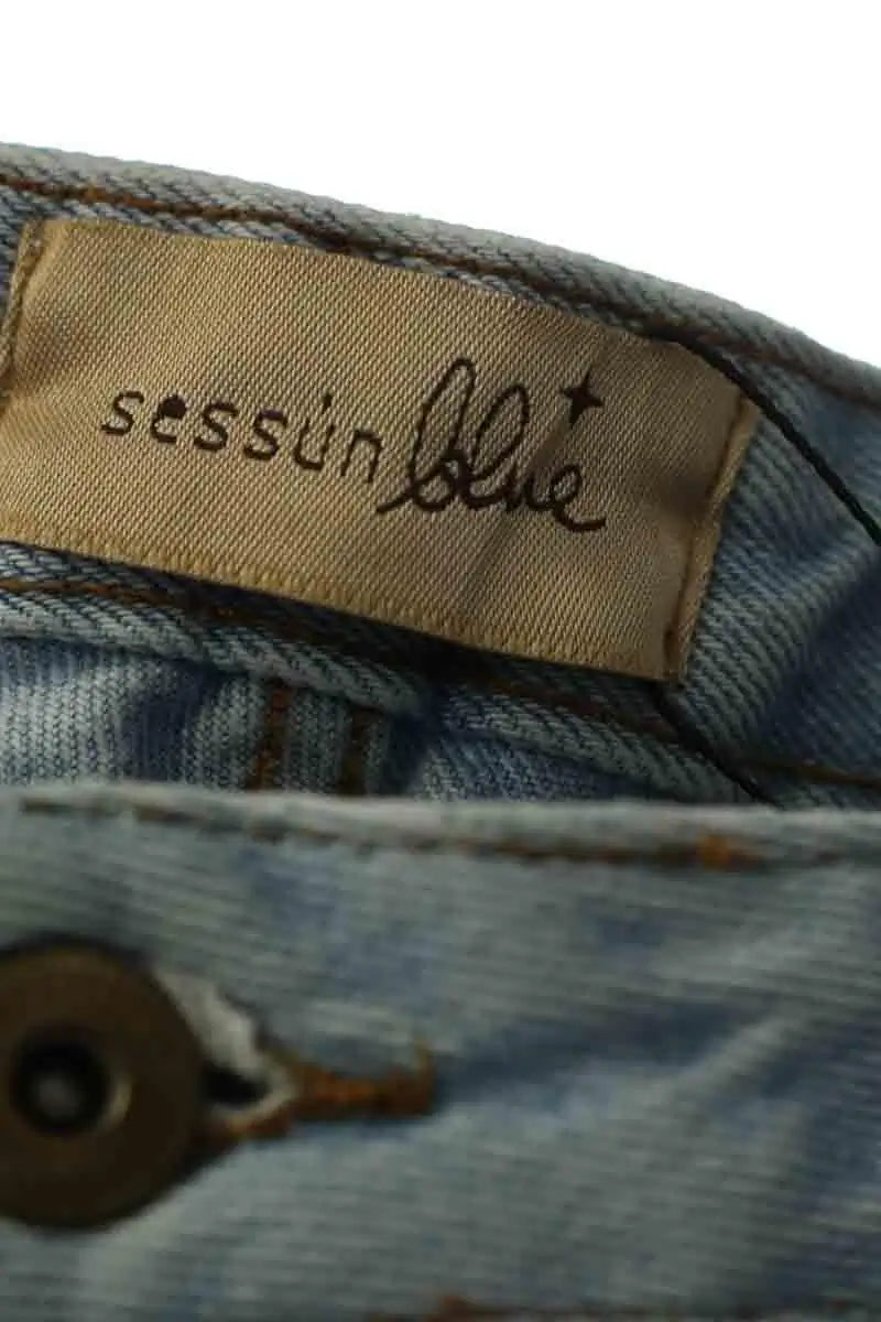Jean large Sessun Bay pant Bleu en Coton