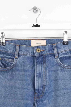 Jean large Sessun Denimi Bleu en Coton