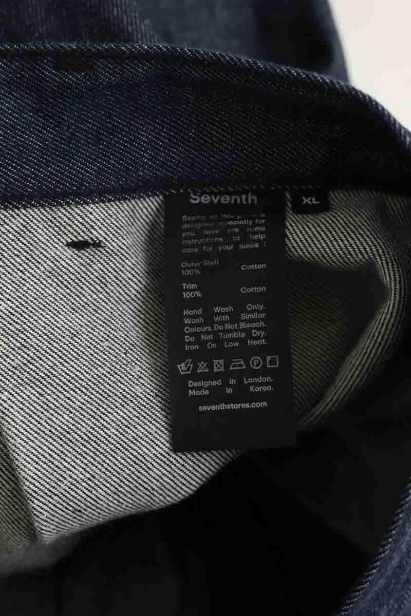Jean large Seventh Bleu en Coton