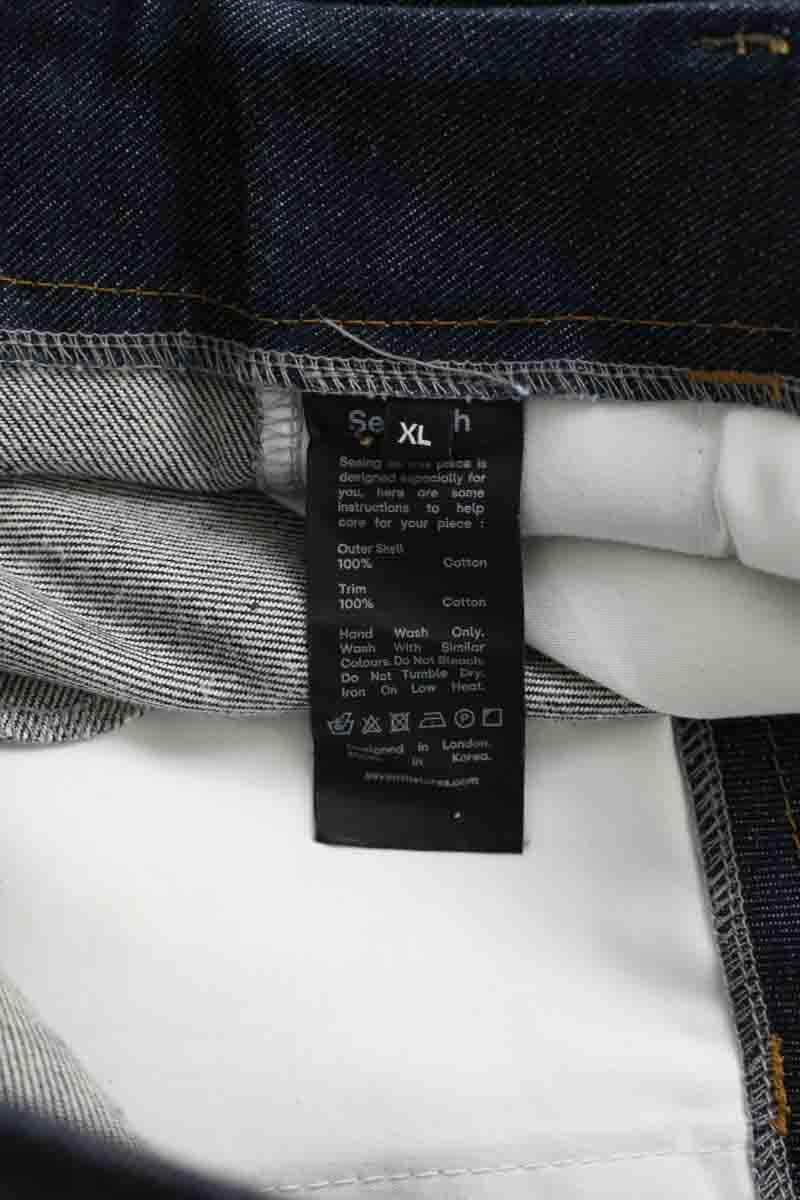 Jean large Seventh Bleu en Coton