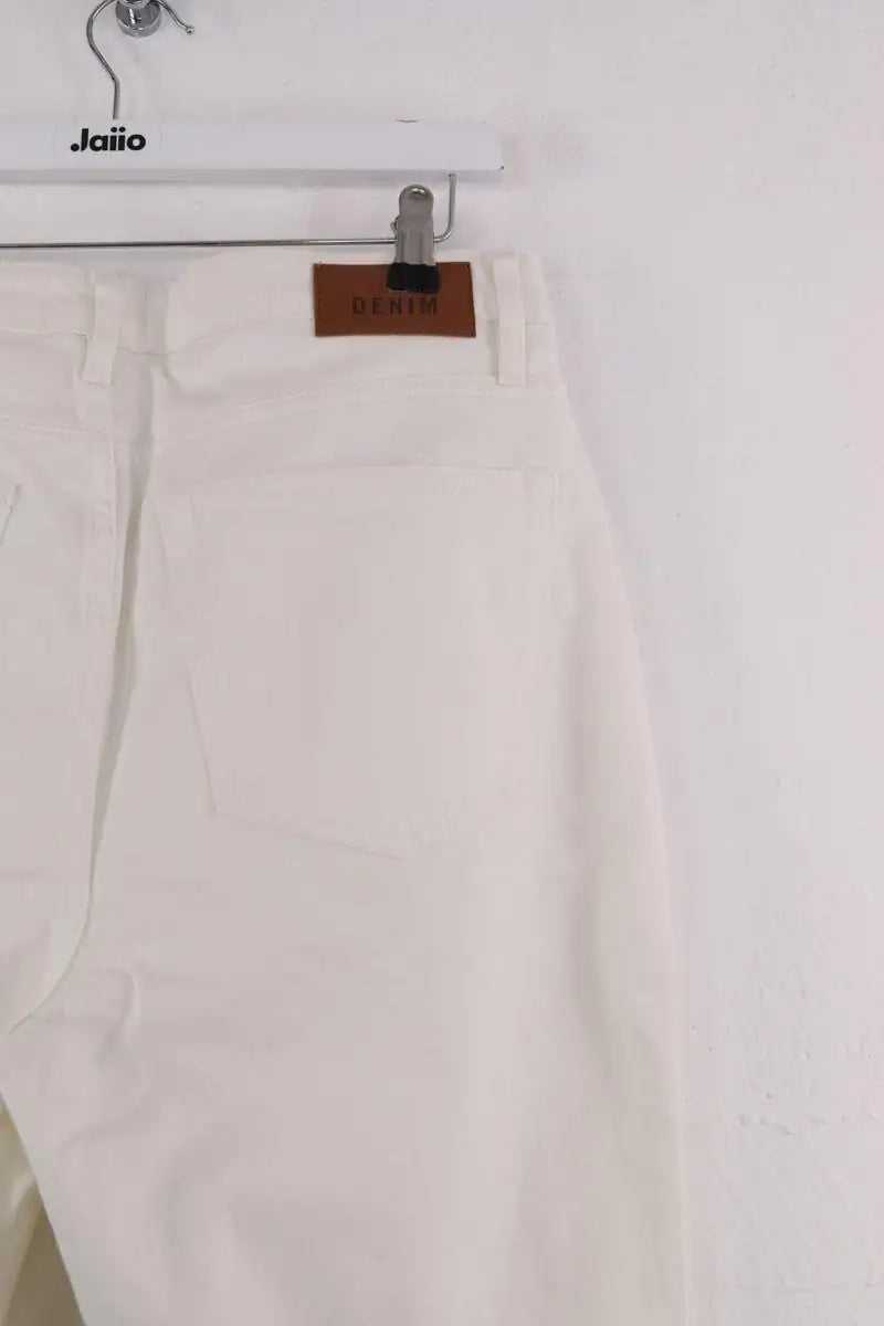 Jean large Sézane Blanc en Coton
