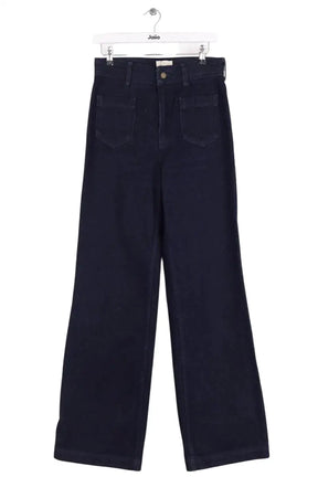 Jean large Sézane Bleu en Coton, taille L - Seconde Main