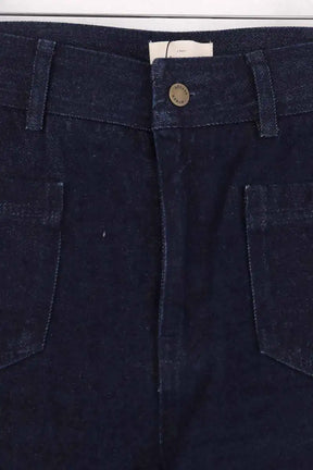 Jean large Sézane Bleu en Coton