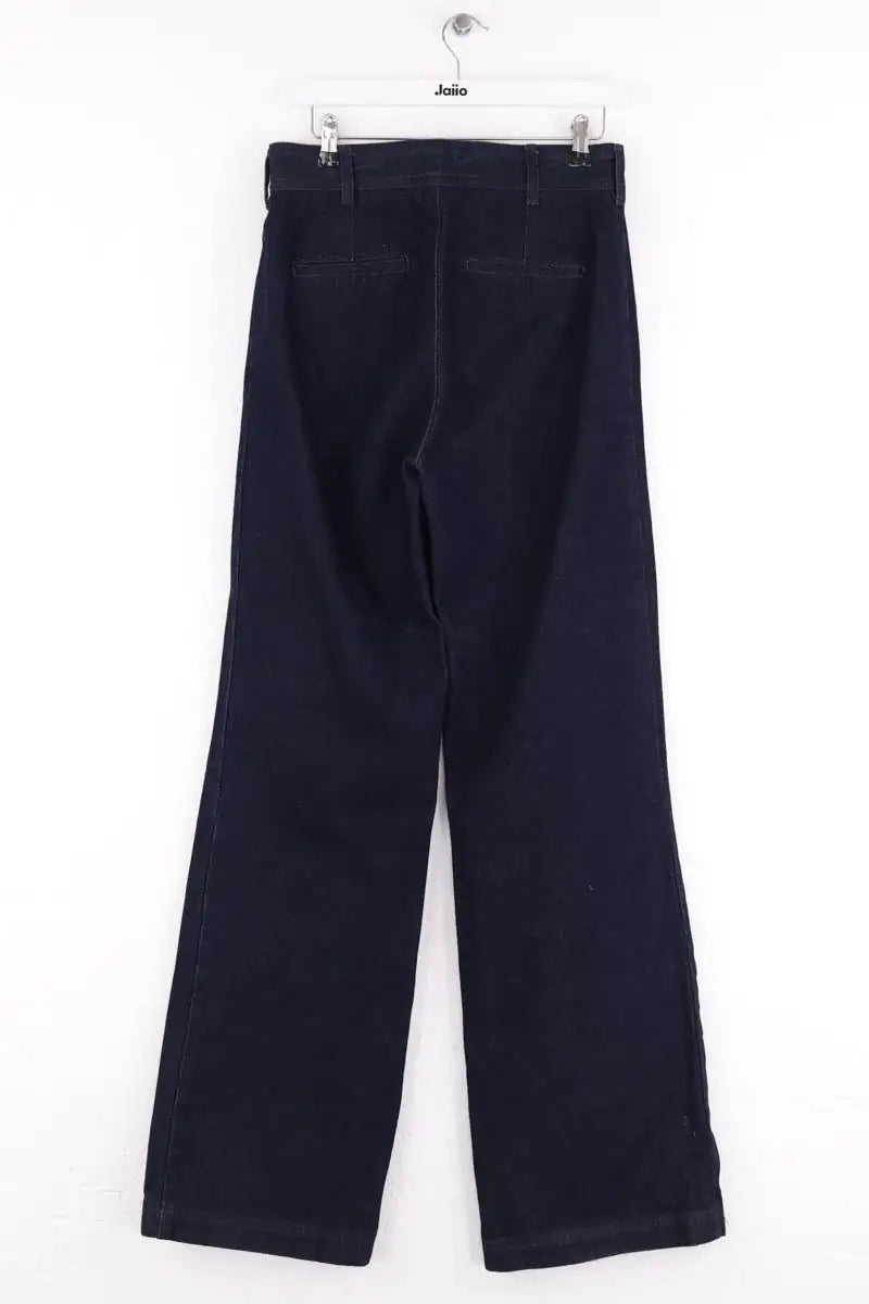 Jean large Sézane Bleu en Coton
