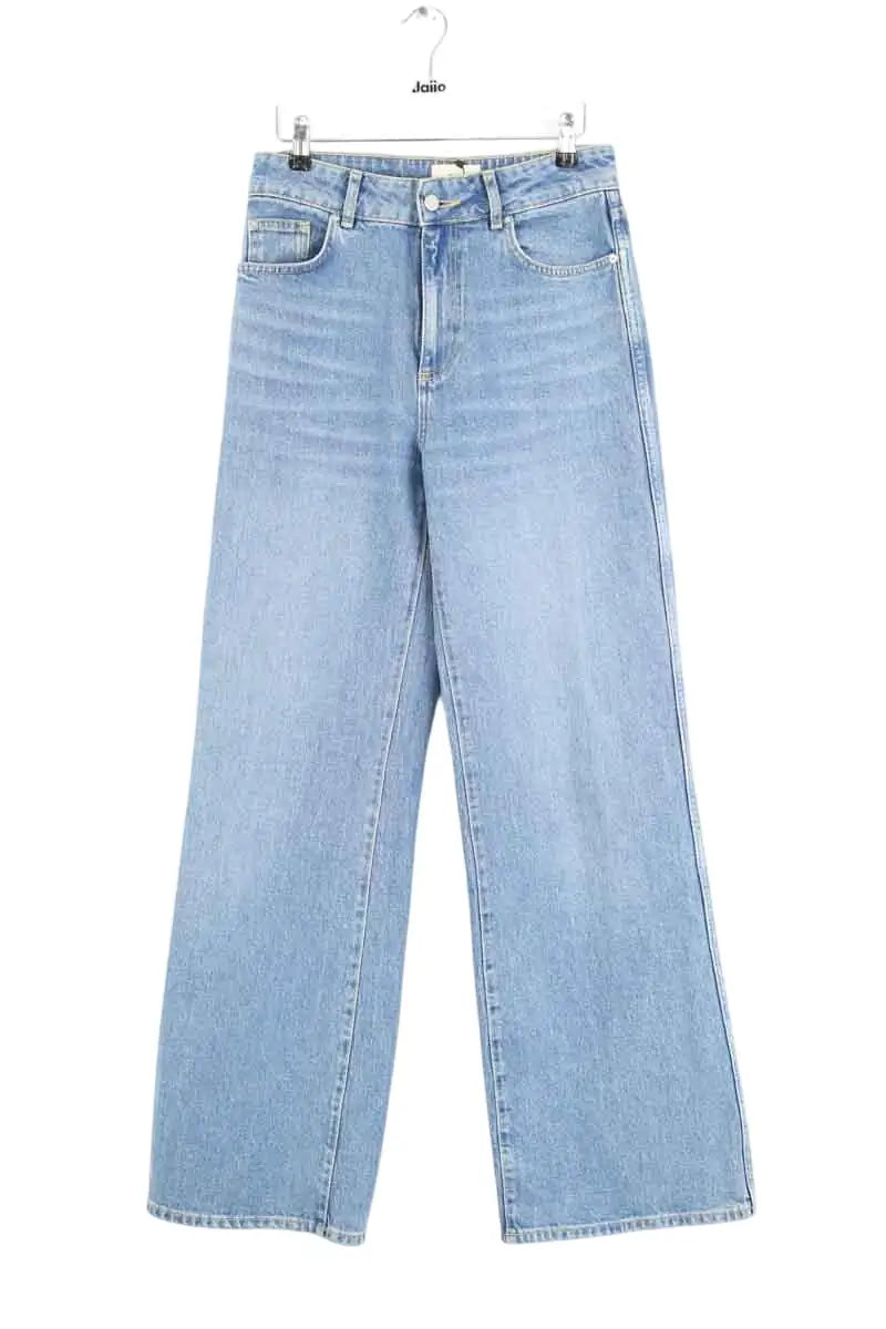 Jean large Sézane Bleu en Coton, taille M - Seconde Main
