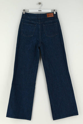 Jean large Sézane Bleu en Coton
