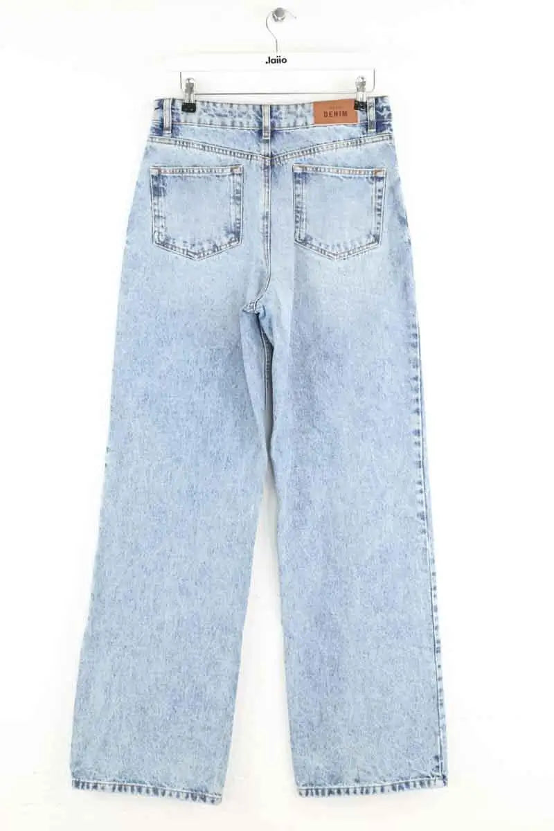 Jean large Sézane Bleu en Coton