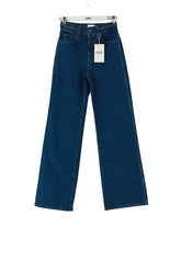 Jean large Sézane Bleu en Coton, taille S - Seconde Main