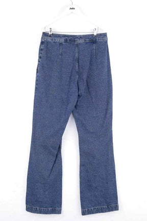 Jean large Sézane Bleu en Coton