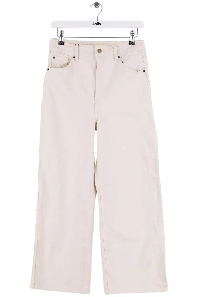 Jean large Sézane Ecru en Coton, taille M - Seconde Main