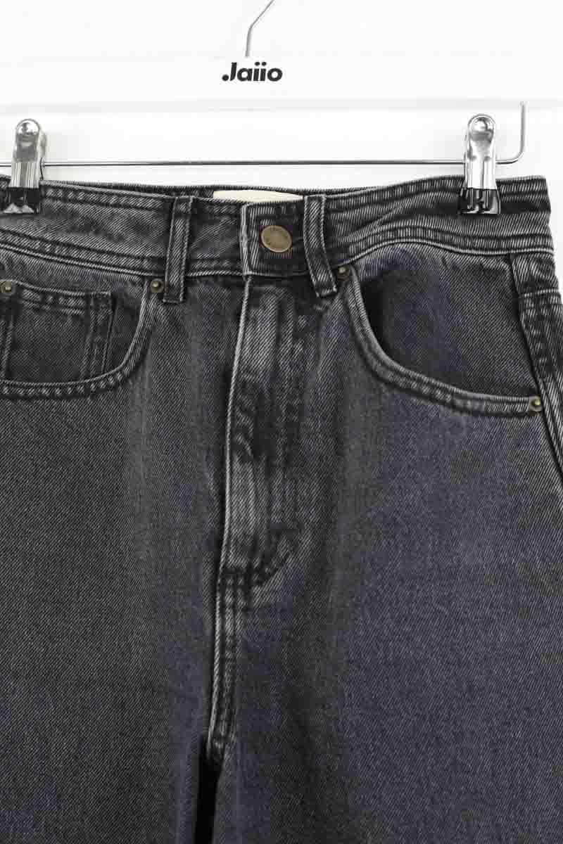 Jean large Sézane Gris en Coton