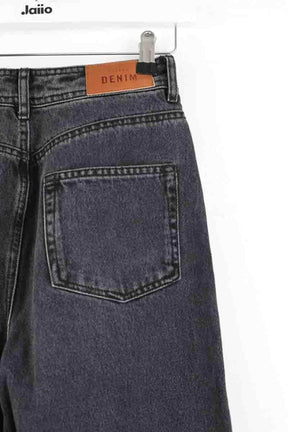 Jean large Sézane Gris en Coton