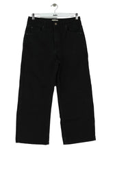 Jean large Sézane Noir en Coton, taille L - Seconde Main