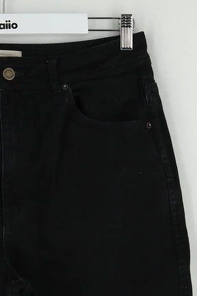 Jean large Sézane Noir en Coton