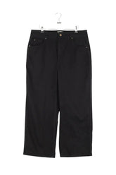 Jean large Sézane Noir en Coton, taille XXL - Seconde Main