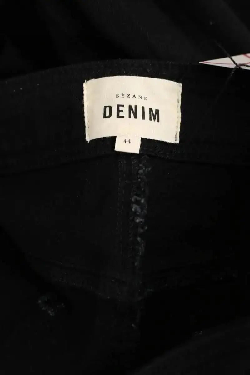 Jean large Sézane Noir en Coton