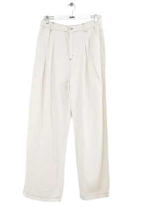 Jean large The New Society Blanc en Coton, taille XL - Seconde Main
