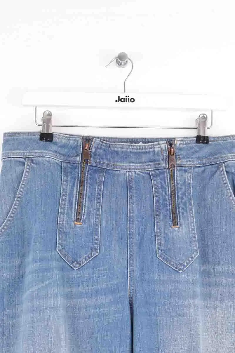 Jean large Tommy Hilfiger Bleu en Coton
